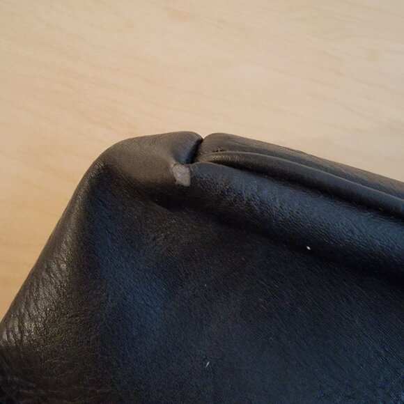 Joy Black Shoulder Purse with Floral Inside - Picture 6 of 6